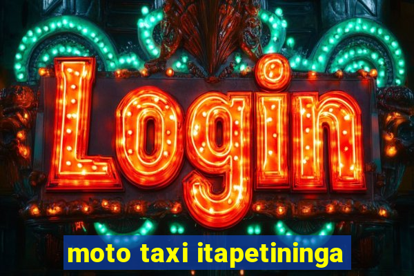 moto taxi itapetininga